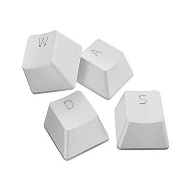 Razer PBT Keycap Set - Mercury White with Matching Coiled Cable