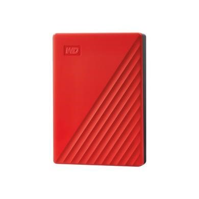 Western Digital My Passport 4TB USB 3.2 Gen 1 Portable External Hard Drive - Red