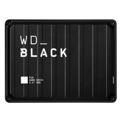 Western Digital Black P10 Game Drive 4TB USB 3.2 Gen 1 Portable External Hard Drive - Black